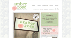Desktop Screenshot of amberroseskincare.com